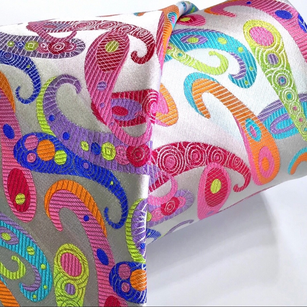 100% Silk Tie by Lawrence Ivey Multi-color Necktie - Picture 4 of 4